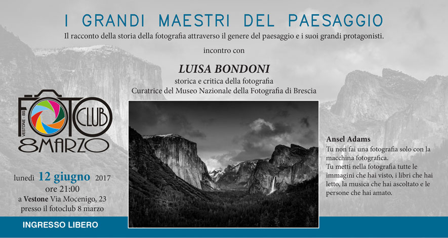 I GRANDI MAESTRI DEL PAESAGGIO 12 GIUGNO 2017